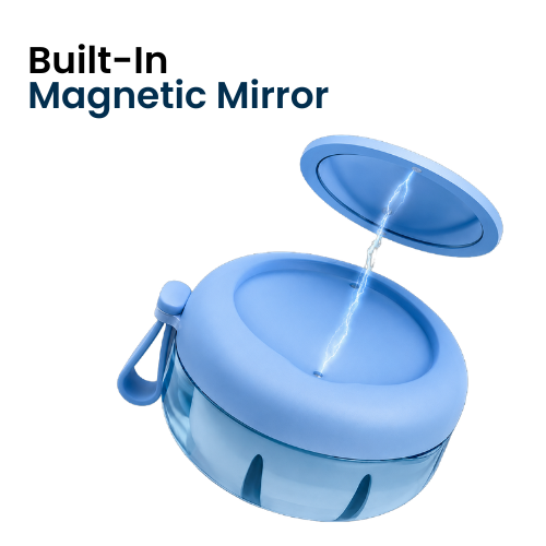 Smile Pod built-in magnetic mirror feature